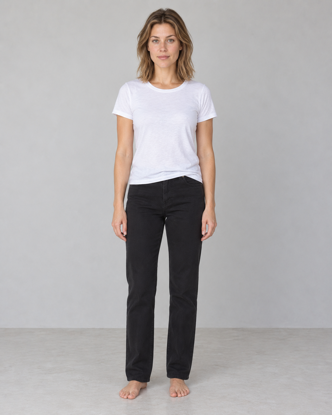 Natural full-length front photo example