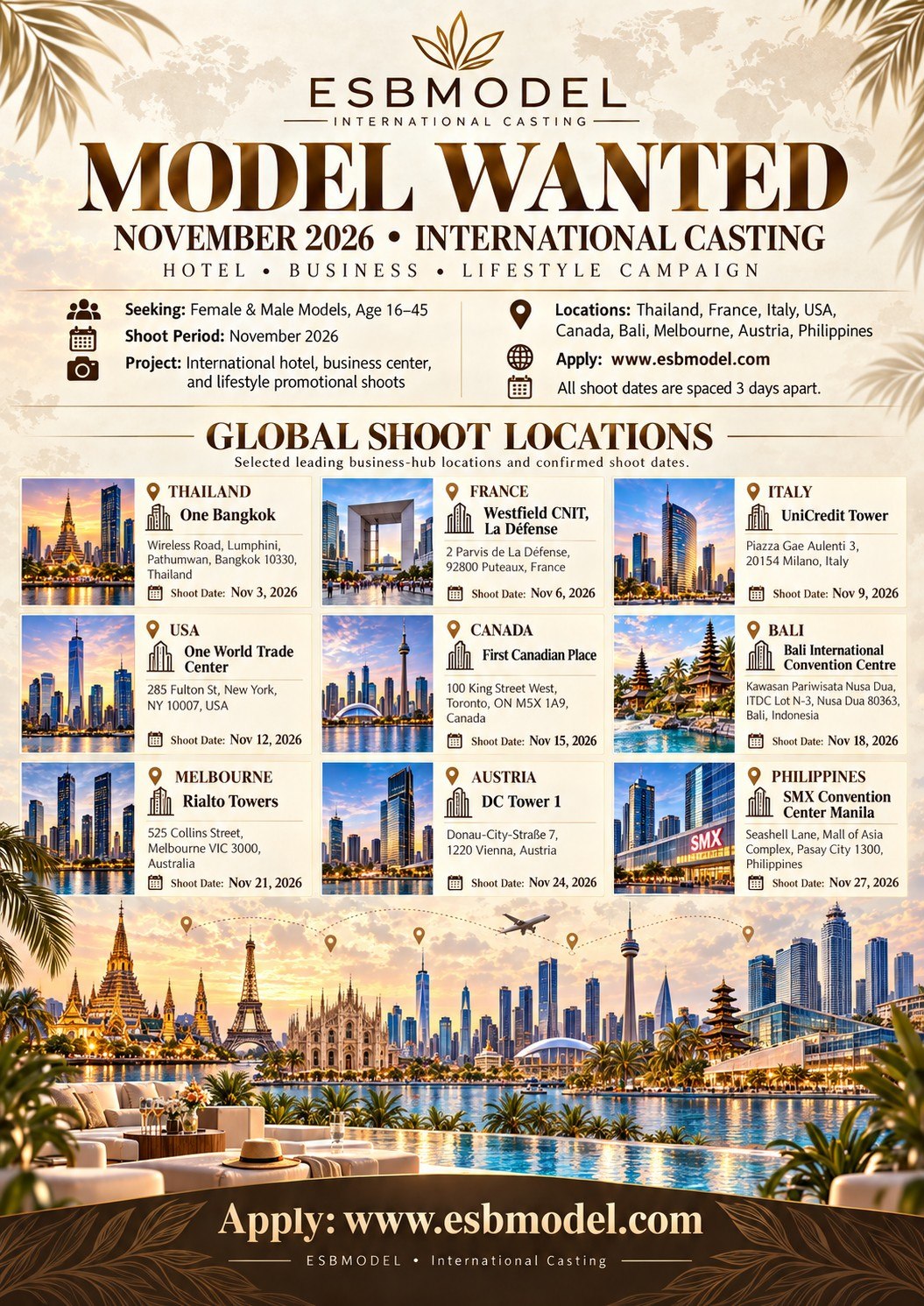 International casting — November 2026 poster